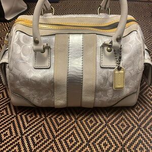 Vintage Y2K Coach Signature Print Tie Dye satchel 2186 soho speedy doctor bag